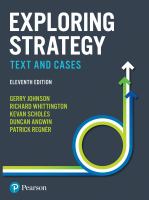 Exploring strategy : text and cases /