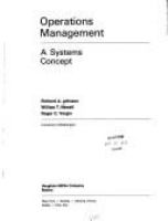 Operations management : a systems concept /