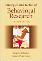 Strategies and tactics of behavioral research /