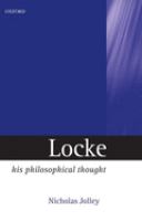 Locke : his philosophical thought /
