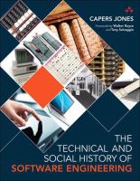 The technical and social history of software engineering /