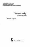 Dostoyevsky : the novel of discord /