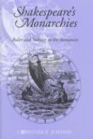 Shakespeare's monarchies : ruler and subject in the romances /