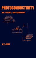 Photoconductivity : art, science, and technology /