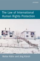 The law of international human rights protection /