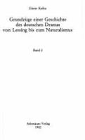 Grundzuge einer Geschichte des deutschen Dramas von Lessing bis zum Naturalismus /