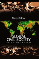 Global civil society : an answer to war /
