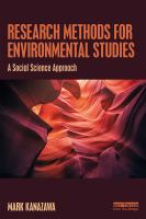 Research methods for environmental studies : a social science approach /