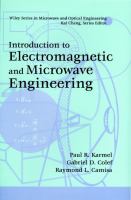Introduction to electromagnetic and microwave engineering /