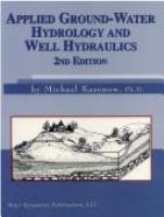 Applied ground-water hydrology and well hydraulics /