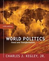 World politics : trend and transformation /