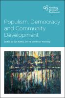 Populism, democracy and community development /