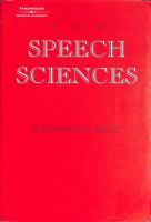 The speech sciences /