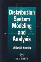 Distribution system modeling and analysis /