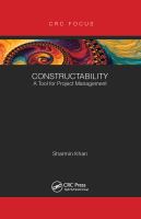 Constructability : A Tool for Project Management /