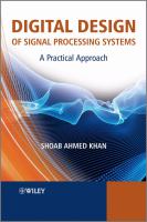 Digital design of signal processing systems a practical approach /