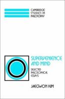 Supervenience and mind : selected philosophical essays /