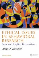 Ethical issues in behavioral research : basic and applied perspectives /