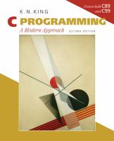 C programming : a modern approach /