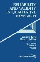 Reliability and validity in qualitative research /