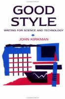 Good style : writing for science and technology /