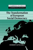 The transformation of European social democracy /