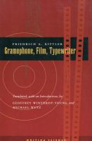 Gramophone, film, typewriter /