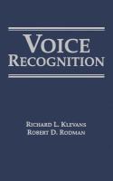 Voice recognition /