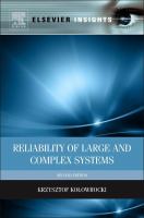 Reliability of large and complex systems /