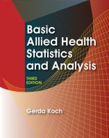 Basic allied health statistics and analysis /