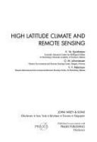 High latitude climate and remote sensing /