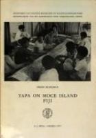 Tapa on Moce Island, Fiji : a traditional handicraft in a changing society /