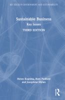 Sustainable business : key issues /
