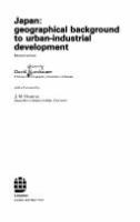 Japan, geographical background to urban-industrial development /