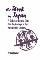 The book in Japan : a cultural history from the beginnings to the nineteenth century /
