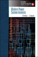 Modern power system analysis /