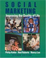 Social marketing : improving the quality of life /