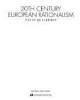 20th century European Rationalism /