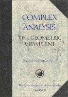 Complex analysis : the geometric viewpoint /