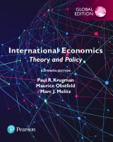 International economics : theory & policy /