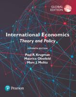 International economics : theory & policy /