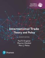 International trade : theory and policy /
