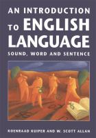 An introduction to English language : sound, word and sentence /