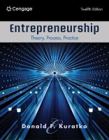 Entrepreneurship : theory, process, practice /