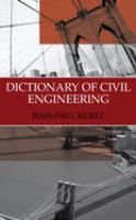 Dictionary of civil engineering : English-French /