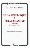 De la République à l'Etat français : le chemin de Vichy, 1930-1940 /