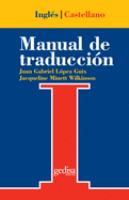 Manual de traducción : inglés-castellano : teoría y práctica /