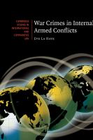 War crimes in internal armed conflicts /