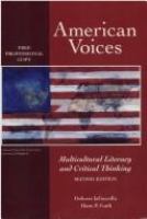 American voices : multicultural literacy and critical thinking /
