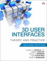 3D user interfaces : theory and practice /